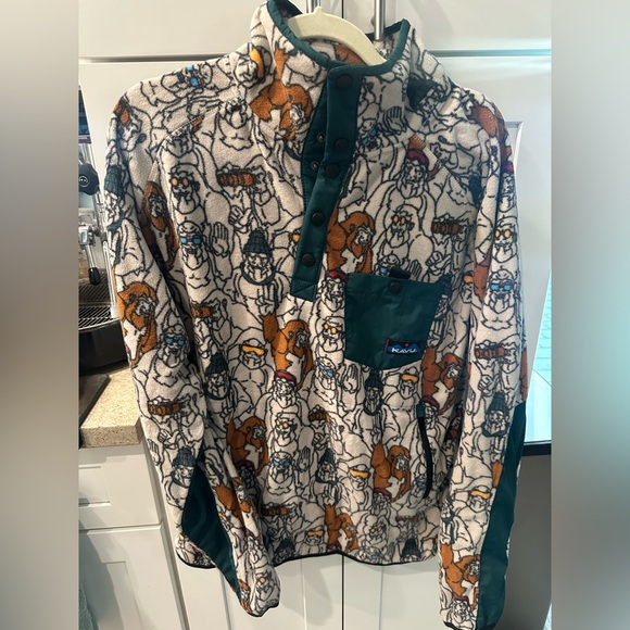 Kavu Men’s Teannaway Printed Fleece Pullover - Picture 1 of 2